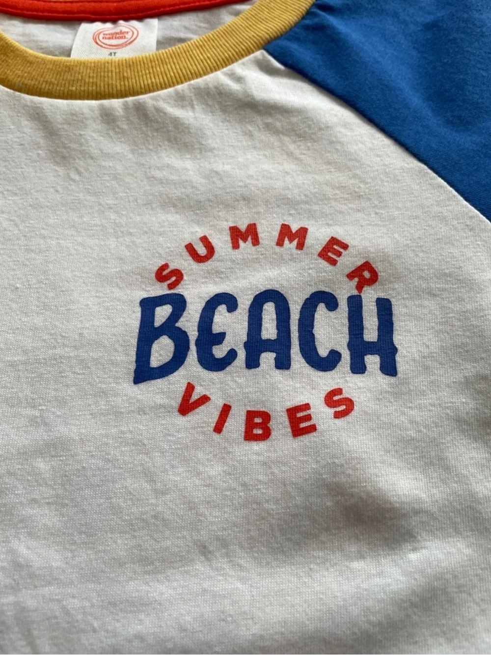 Boys 5T Raglan Beach Vibes Short Set